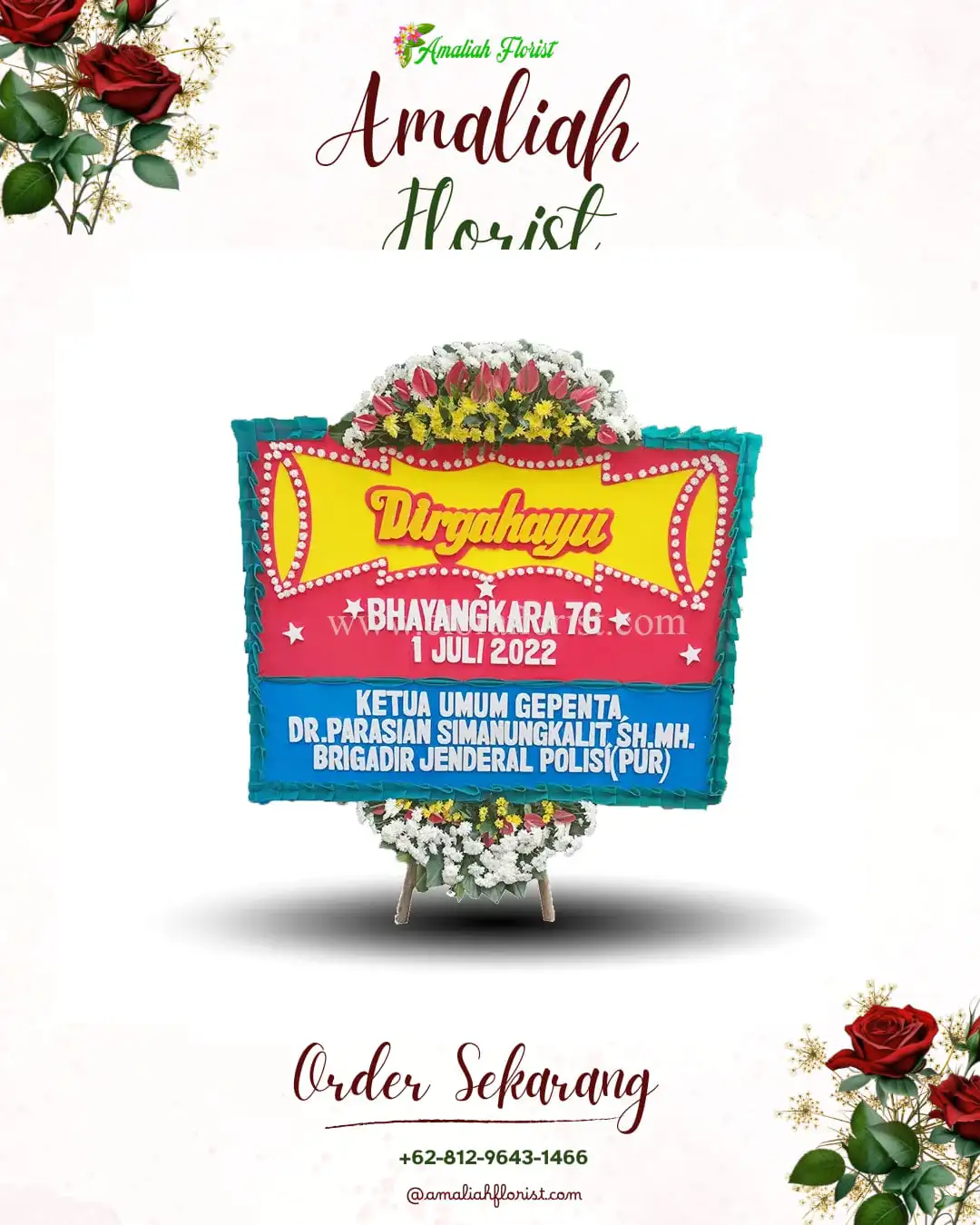 Papan Bunga HUT Ulang Tahun Tingal